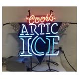 (BJ) Coors Arctic Ice Neon Sign and Transco