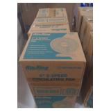 (ZZ) Lot of 6 6" 2-Speed Circulating Fans