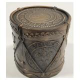 Cast Metal Continental Currency Military Drum