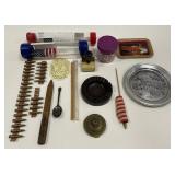 Lot Of Vintage Toy Bullets, Ash tray, flags, and