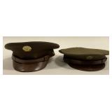 (2) Vintage US Army Military Visor Cap
Sold