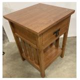 (AF) Bedside table 25" H x 19" W.