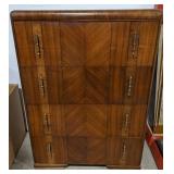 (J) Vintage Retro Wood Dresser 
44.5x32x18"