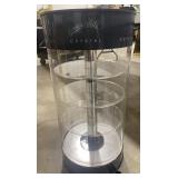 (V) summerhouse crystal display case that spins