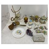 (V) Flat Figurines Angels Candle Holder Mini Tea