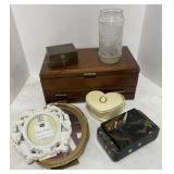 (V) Box of Jewelry Box 14.5" x 8" Small Boxes