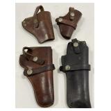 Lot Of Vintage Leather Holsters