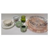 (V)  Pigeon Forge Pottery Sugar & Creamer Set /