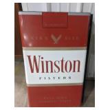 (AG) Vintage Winston Metal Advertisement measures