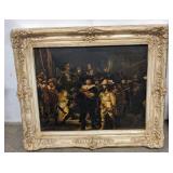 (AN) Vintage Rembrandt print on cardboard in