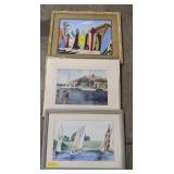 (AN) Lot of watercolor nautical and beach