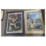 (AN) Two prints of paintings, Renoir and Cezanne