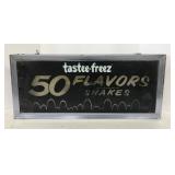 (AH) Vintage Light-Up Tastee Freez Sign 10.5" x
