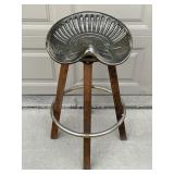 Unique Rustic Tractor Seat Swiveling Bar