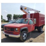 1993 GMC Sierra C3500 Diesel Boom Truck Dump dash