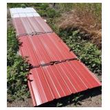 10 Pc of Rustic Red Metal sheets 5- 14