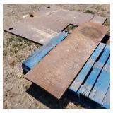 Two slabs of steel 20"x68" ¾ thick &42"62" ¾