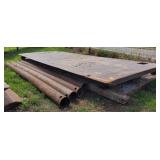 Safe Trench Box each panel is 240" across x 96"