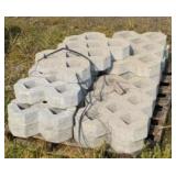 Pallet of landscaping bricks rectangular diamond