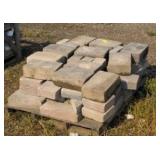 Pallet of landscaping bricks