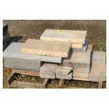 Pallet of landscaping pavers and more