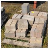 Pallet of misc. landscaping pavers/wall block