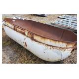 LP Tank cut in half for a livestock feeder