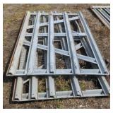 Galvanized metal gates Approximately 8