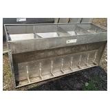 Stainless steel livestock feeder approximately