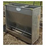 1 sided stainless steel hog feeder approximately