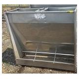 1 sided stainless steel hog feeder approximately