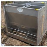 1 sided stainless steel hog feeder approximately