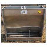 1 sided stainless steel hog feeder approximately