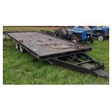 Flatbed trailer, tandem Axel, no title, 225"x96"
