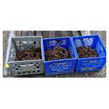 Tire chains unknown size chains *bidding per crate