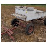 Antique wooden horse drawn buggy