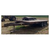 (WW) 2 Axle Equipment Hauler w/ side panels.