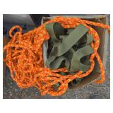 Box of Safety Harnesses & Braided Rope