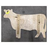 Wooden Cow Sign. 33x23