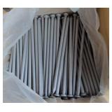 Box of 10" galvanized Smooth spike nails