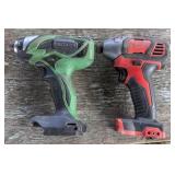 Electric cordless drills bidding on 1x2