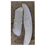 T701 turbine tail vanes by Pika Energy, aluminum,