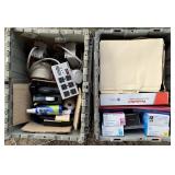 Lot w/ various office supplies including