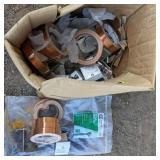 Box lot of 11" Cable Ties, Electrical Tape,