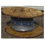 Roll of wire marked HWX Houston Wire and Cable