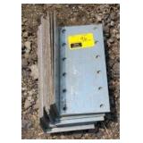 Corner plates 12"x3"x5.5" bidding on 1x14