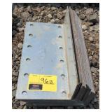 Corner plates 12"x3"x5.5 bidding on 1x14