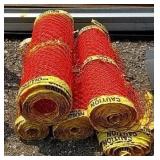 Rolled plastic fencing bidding on 1x5