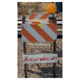 Construction caution signs bidding on 1x3