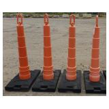 Roofedge orange cones and base set bidding on 1x4